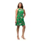 Womens 24/7 Comfort Apparel Green Floral Sleeveless Keyhole Dress - image 3