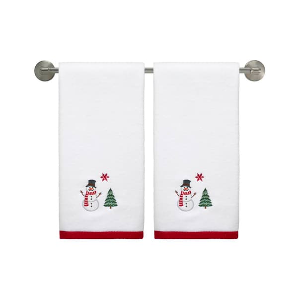 Avanti Winter Snowman 2pk Embroidered Towel Collection