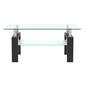 Tansole Rectangle Glass Coffee Table - image 2