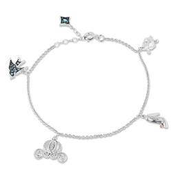 Enchanted by Disney Sterling Silver Cinderella Charm Bracelet