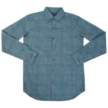 Mens Preswick & Moore Long Sleeve Poplin Woven Button Down Shirt - Boscov's