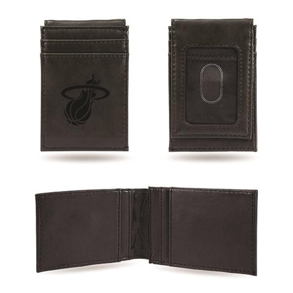 Mens NBA Miami Heat Faux Leather Front Pocket Wallet - image 