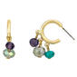 Ashley Cooper(tm) Hoop with Multi-Bead Fringe Drop Earrings - image 1