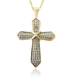 Accents by Gianni Argento 18k Gold-Plated Cross Necklace