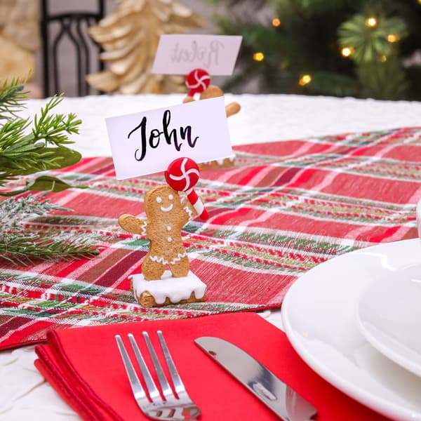 National Tree 3in. Gingerbread Man Name Card Holder