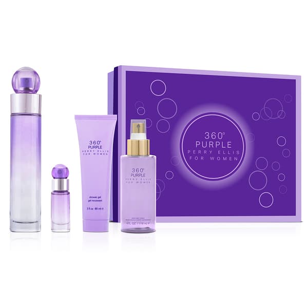 Perry Ellis 360 Purple for Women 4pc. Gift Set - image 