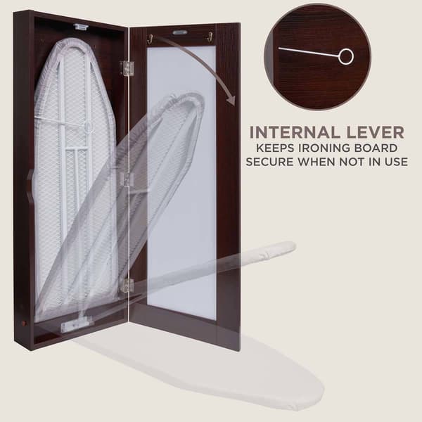 Ivation Wall Mounted Mirror Door Ironing Board
