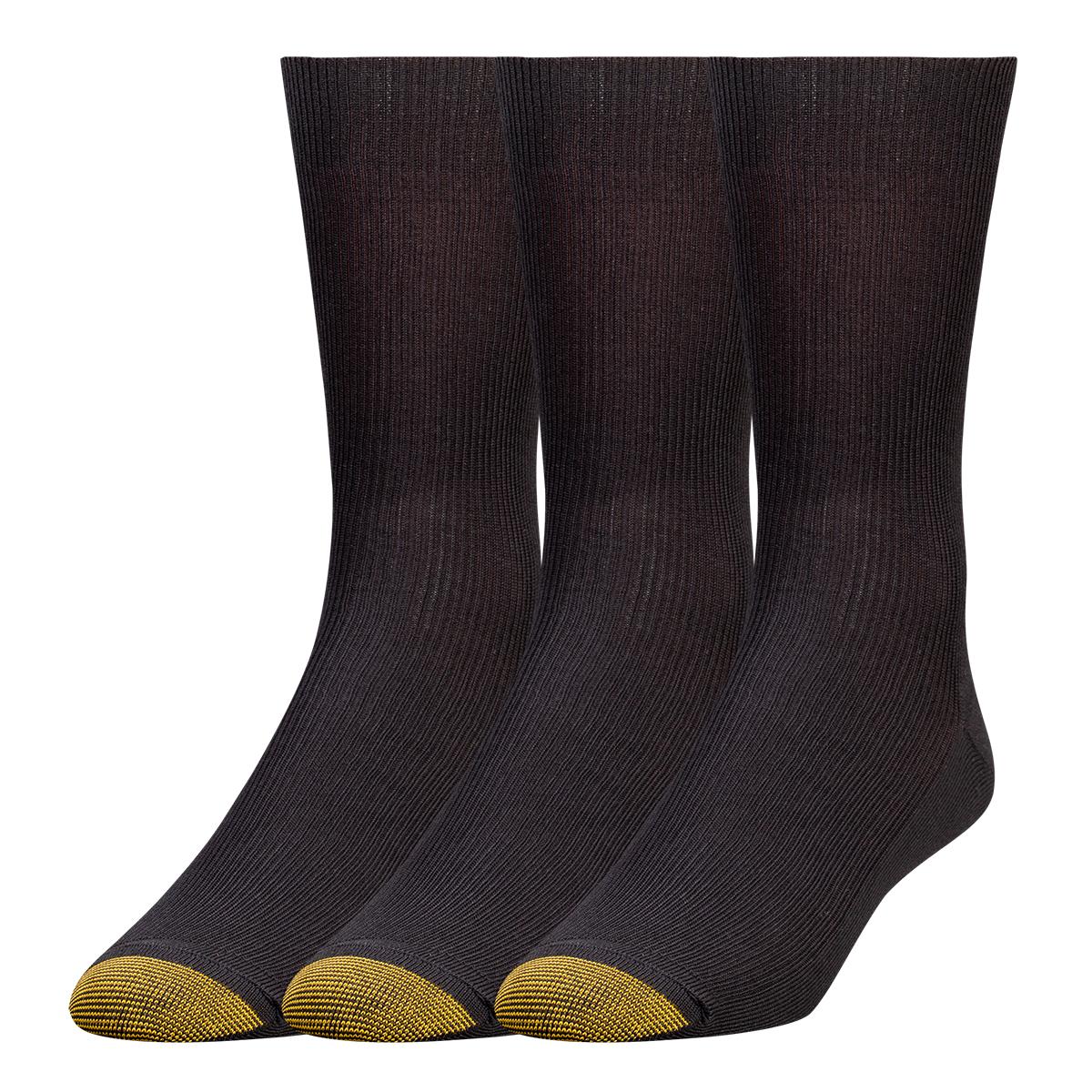 Mens Gold Toe® 3pk. Metropolitan Dress Crew Socks
