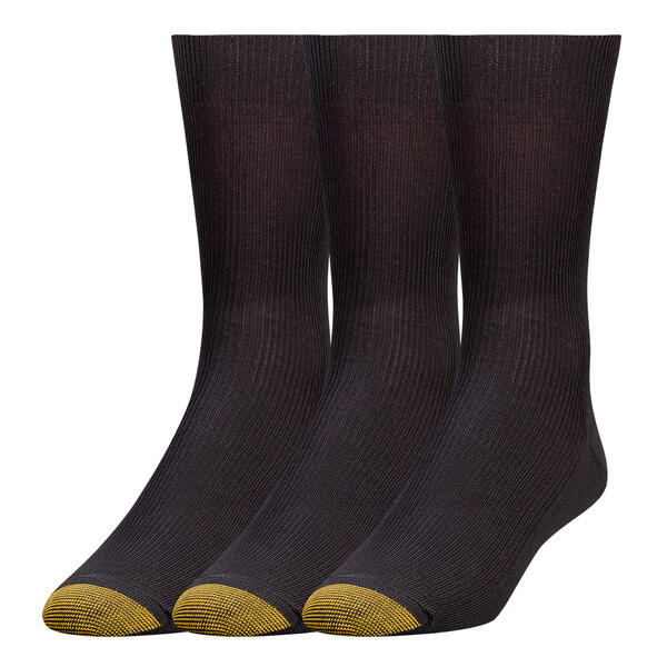 Mens Gold Toe&#40;R&#41; 3pk. Metropolitan Dress Crew Socks - image 