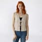 Juniors Love Tree Linen Bead Tie Front Vest - image 3
