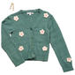 Girls (7-12) BTween® Long Sleeve Flower Cardigan Sweater w/ Clips - image 2