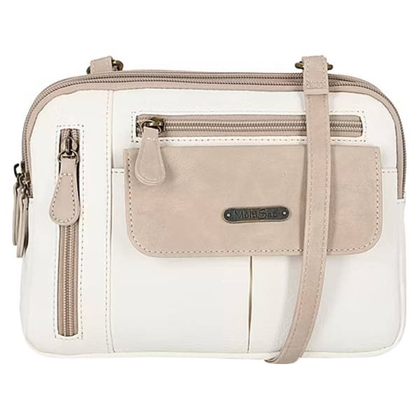 MultiSac Zippy Crossbody - White/Biscotti