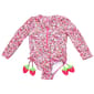 Baby Girl (12-24M) Nicole Miller Berry Floral One Piece Swimsuit - image 1