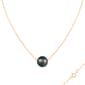 Splendid Pearls 14kt. Gold Tahitian Pearl Slider Pendant - image 1