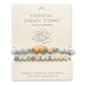 Amazonite Ivory Lava Beaded 2pc. Stretch Bracelet Set - image 2