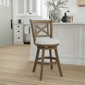 HH2 Home Hamlin Wood Counter Height Swivel Stool - image 1