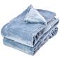 London Fog Solid Heavyweight Plush Blanket - image 1