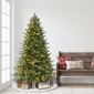 Puleo International 6.5ft. Pre-Lit Linden Fir Christmas Tree - image 3