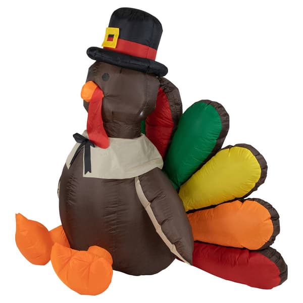 Northlight Seasonal 4ft. Inflatable Pre-Lit Turkey Decoration