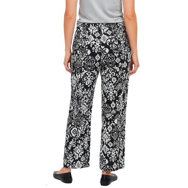 Womens Chloe & Jasmine Wide Leg Ikat Tie Front Tassel Pants