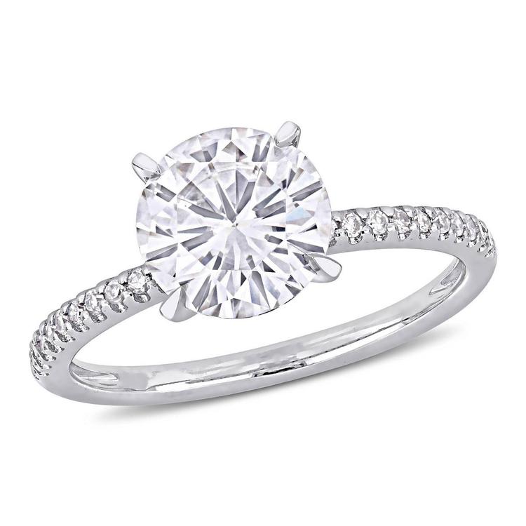 Diamond Classics(tm) 14kt 1/10ctw. Moissanite Engagement Ring