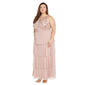 Plus Size R&M Richards Sleeveless Embellished Top Tier Gown - image 1