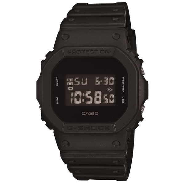 Mens G-Shock Black Digital Square Watch - DW5600UBB-1 - image 