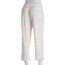 Petite Hanes&#174; Stripe Poly Spandex Capri Pajama Pants