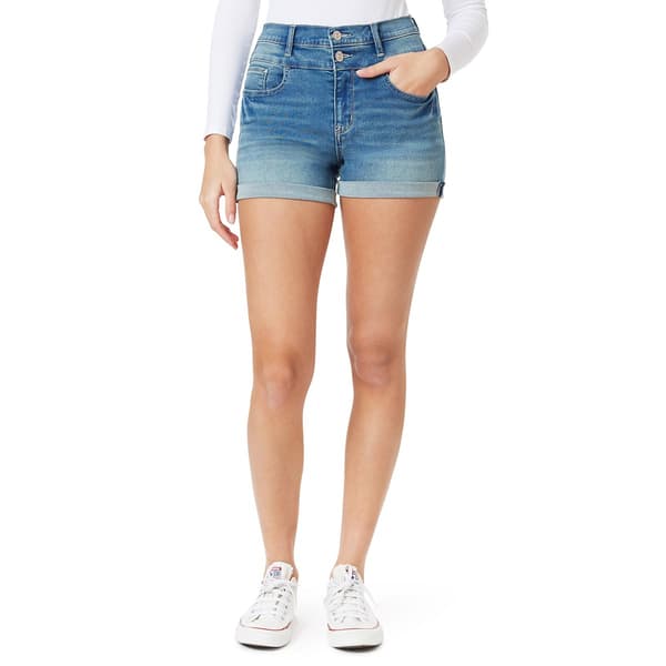Juniors Wallflower Sassy High Rise 3in. Denim Short Shorts