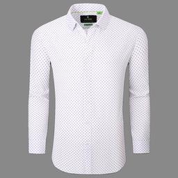 Mens Tom Baine Slim Fit Performance Dress Shirt - White/Black