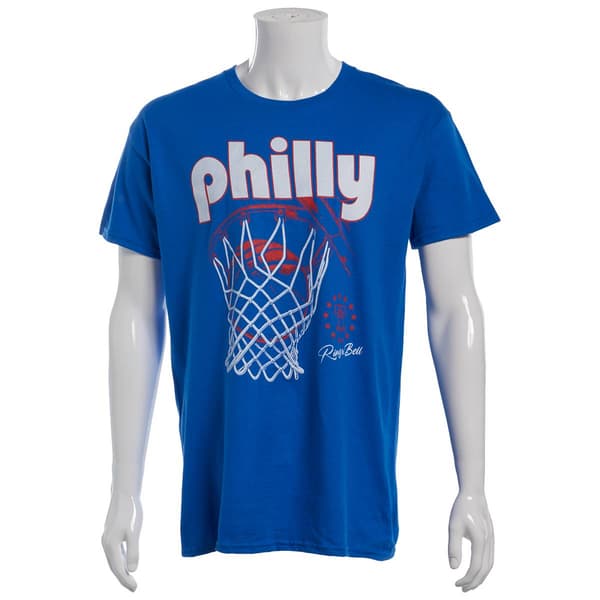 Mens Tailgate Philadelphia Basketball Philly Net Short Sleeve Tee