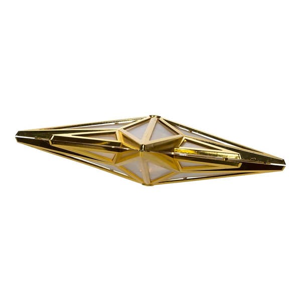 Kurt Adler 10-Point Warm White LED Gold Star Tree Topper