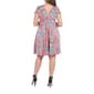 Plus Size 24/7 Comfort Apparel Paisley Empire Waist Dress - image 2