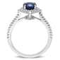 Gemstones Classics™ 14kt. White Gold Sapphire & Diamond Halo Ring - image 3