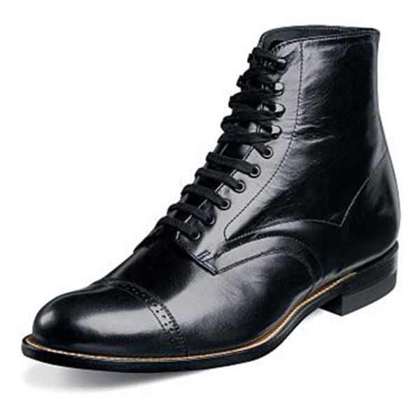 Mens Stacy Adams Madison Cap Toe Ankle Boots - Black - image 