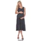 Plus Size White Mark Tiered Maternity Midi Dress - image 7