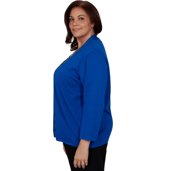 Plus Size Alfred Dunner Dinner Theater Geo Two in One Blouse