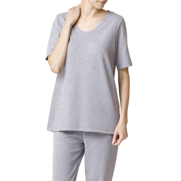 Womens HUE&#40;R&#41; Elbow Sleeve Scoop Neck  PajamaTee - image 