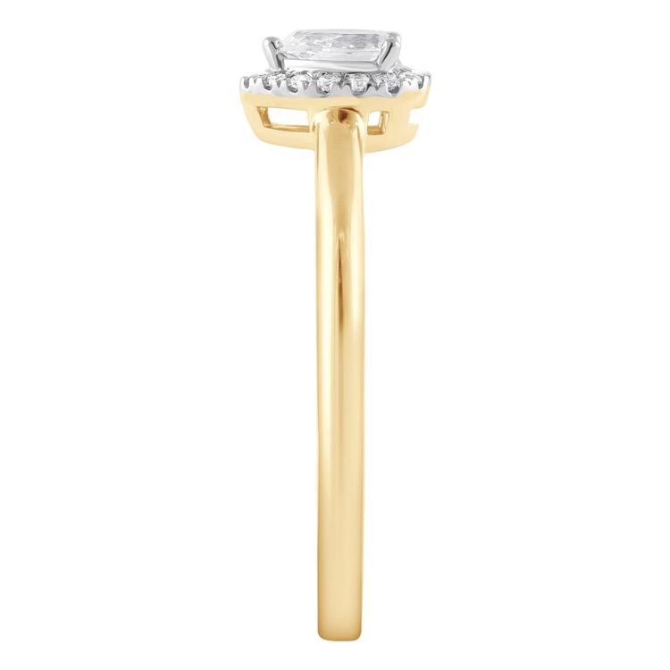 Nova Star® 10kt. Yellow Gold 1/4ctw. Lab Grown Diamond Pear Ring