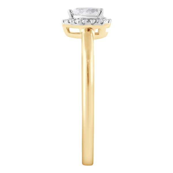 Nova Star® 10kt. Yellow Gold 1/4ctw. Lab Grown Diamond Pear Ring