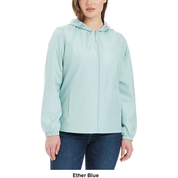 Petite d.e.t.a.i.l.s Windbreaker w/Stripe Hood Lining