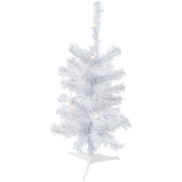 Northlight 2ft. Pre-Lit Slim Woodbury White Pine Christmas Tree