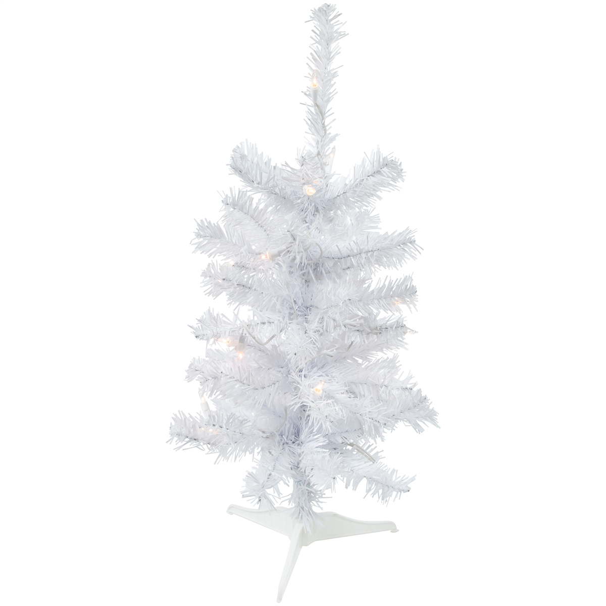 Northlight 2ft. Pre-Lit Slim Woodbury White Pine Christmas Tree