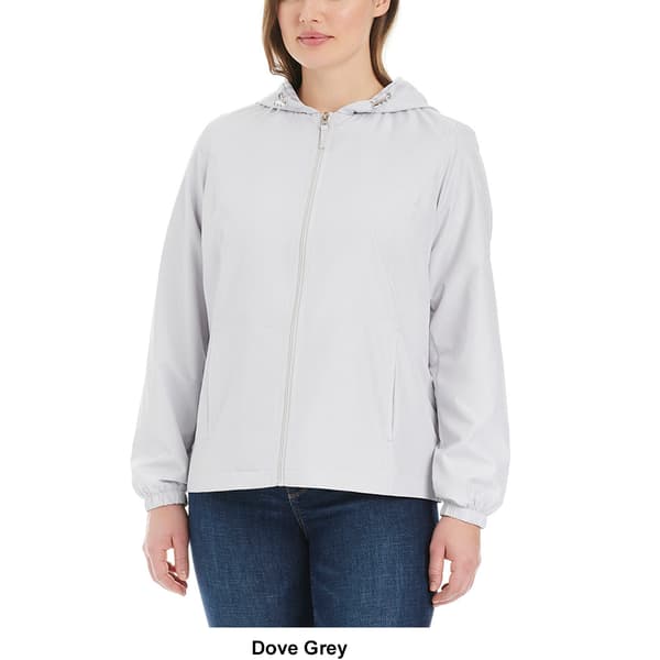 Petite d.e.t.a.i.l.s Windbreaker w/Stripe Hood Lining