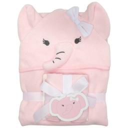 Snugglemates 3D Elephant Hoodtowel W/ 3 Washcloths