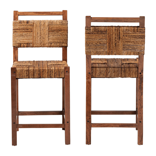 bali & pari Chabela Seagrass Counter Stool - Set of 2