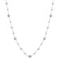 Chaps Silver-Tone & Clear Stationed Fireball Necklace - image 1
