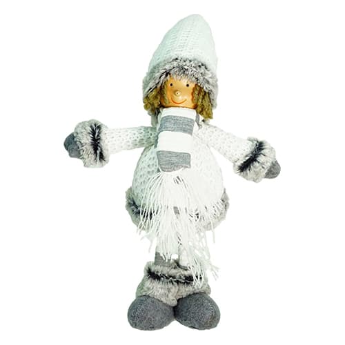Northlight Wintry Boy Standing Christmas Figurine - image 