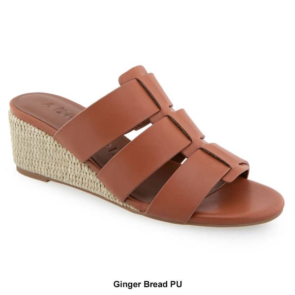 Womens Aerosoles Wilma Wedge Slide Sandals