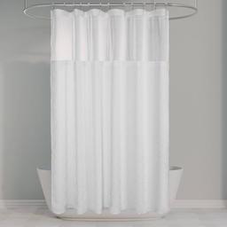 Awesome Home Starburst Crinkle Snap-In Liner Shower Curtain